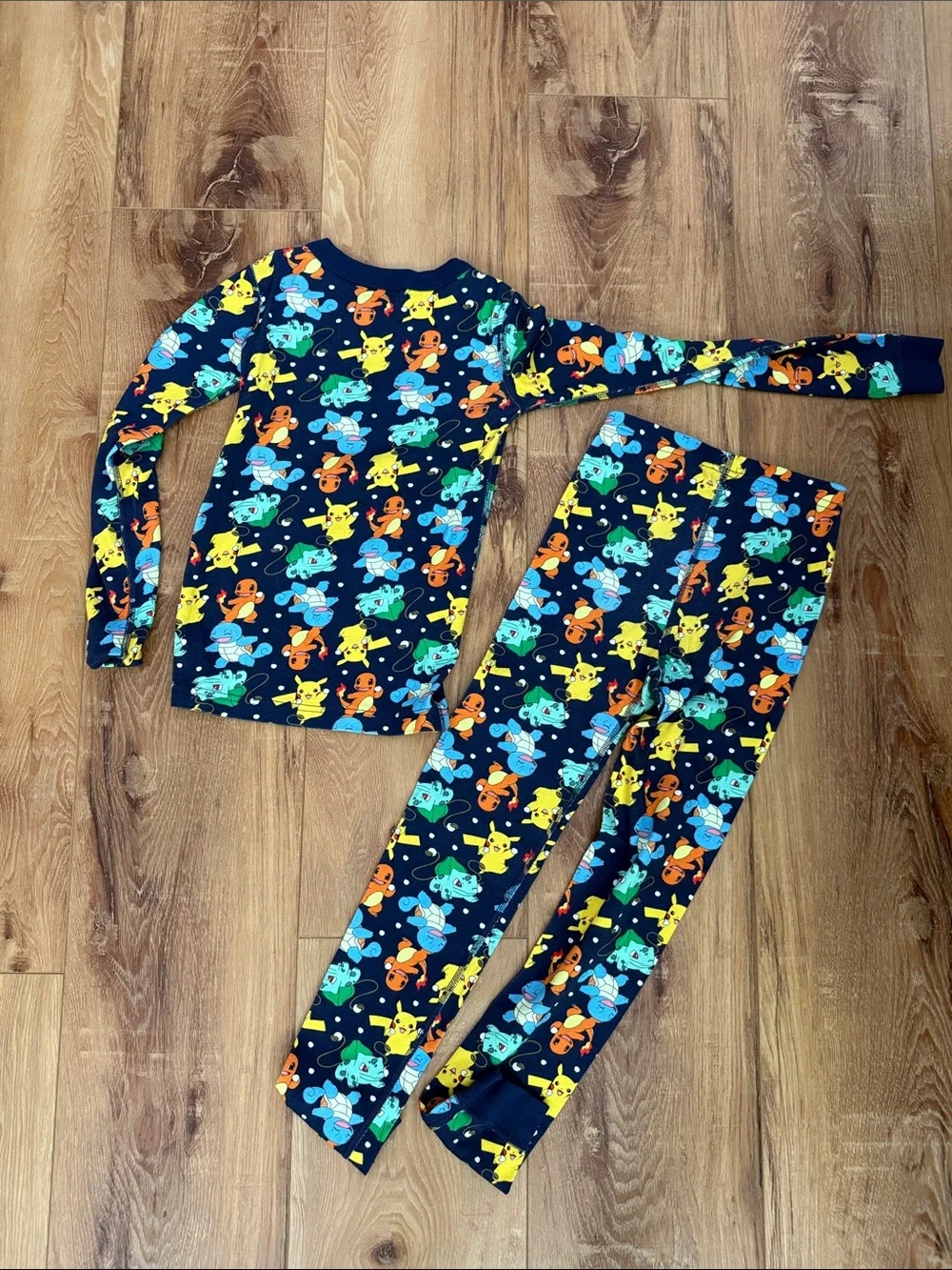 Hanna Andersson Navy Blue Pokemon Character Pajama Set